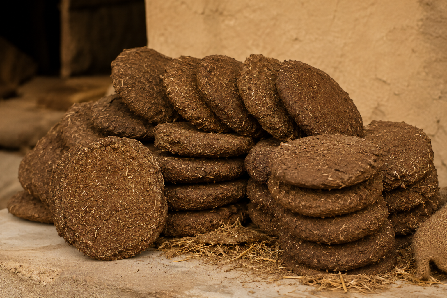 Cow Dung Cakes